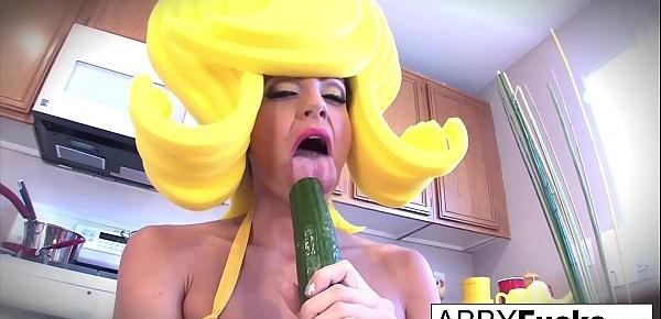  Surreal Kitchen dress up with Abigail and her giant cucumber!